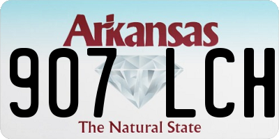 AR license plate 907LCH
