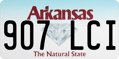 AR license plate 907LCI