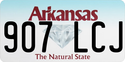 AR license plate 907LCJ