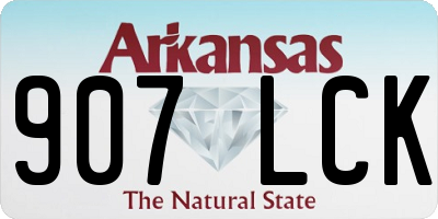 AR license plate 907LCK