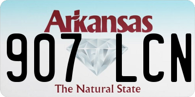 AR license plate 907LCN