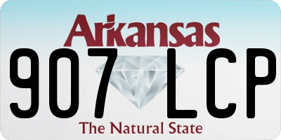 AR license plate 907LCP