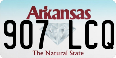 AR license plate 907LCQ