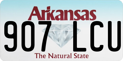 AR license plate 907LCU