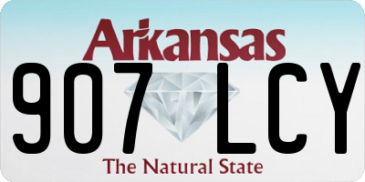 AR license plate 907LCY