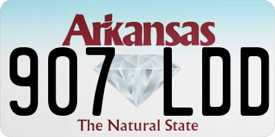 AR license plate 907LDD