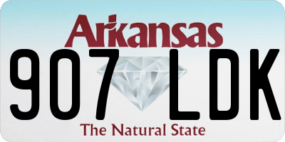 AR license plate 907LDK