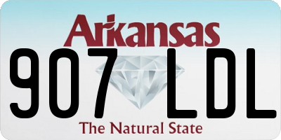 AR license plate 907LDL