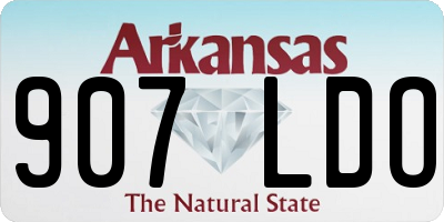 AR license plate 907LDO