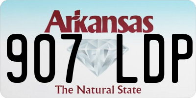 AR license plate 907LDP