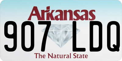 AR license plate 907LDQ