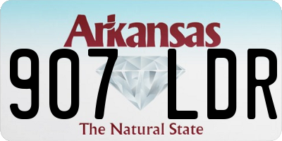 AR license plate 907LDR