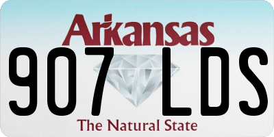 AR license plate 907LDS