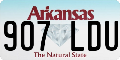 AR license plate 907LDU