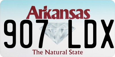 AR license plate 907LDX
