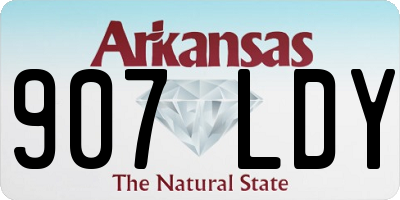 AR license plate 907LDY