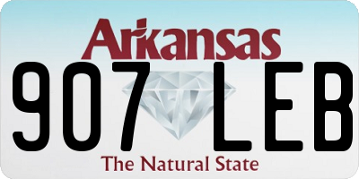 AR license plate 907LEB