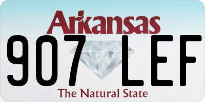 AR license plate 907LEF