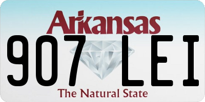 AR license plate 907LEI