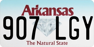 AR license plate 907LGY
