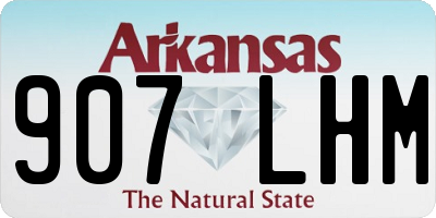 AR license plate 907LHM