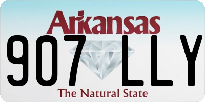 AR license plate 907LLY