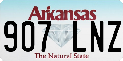 AR license plate 907LNZ