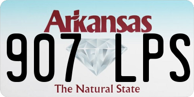 AR license plate 907LPS