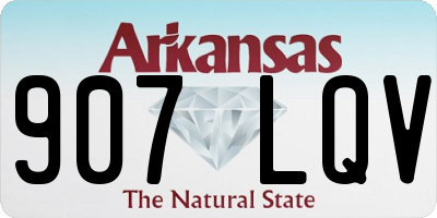 AR license plate 907LQV