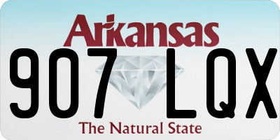 AR license plate 907LQX