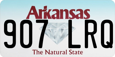 AR license plate 907LRQ