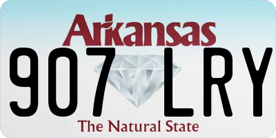 AR license plate 907LRY