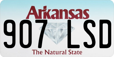 AR license plate 907LSD
