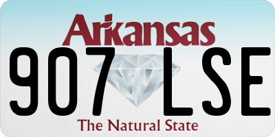 AR license plate 907LSE