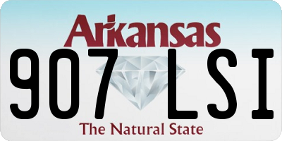 AR license plate 907LSI