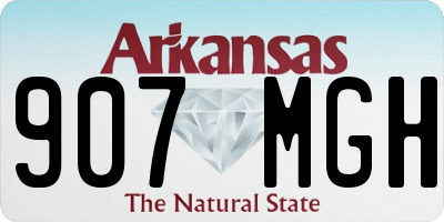 AR license plate 907MGH