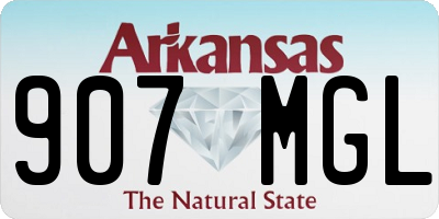 AR license plate 907MGL
