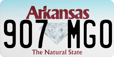 AR license plate 907MGO