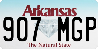 AR license plate 907MGP