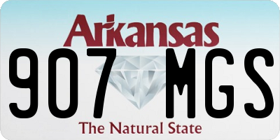 AR license plate 907MGS