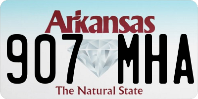 AR license plate 907MHA