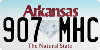 AR license plate 907MHC