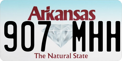 AR license plate 907MHH
