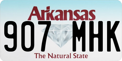 AR license plate 907MHK
