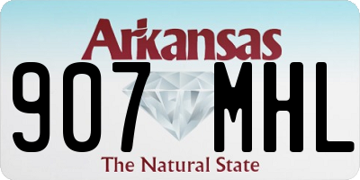 AR license plate 907MHL