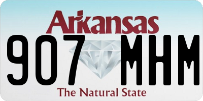 AR license plate 907MHM
