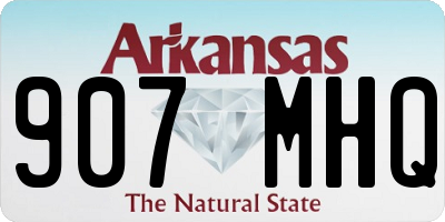 AR license plate 907MHQ