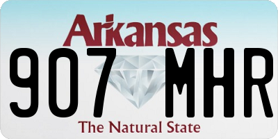 AR license plate 907MHR