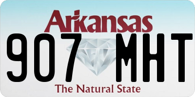 AR license plate 907MHT