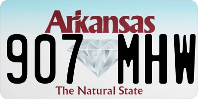 AR license plate 907MHW